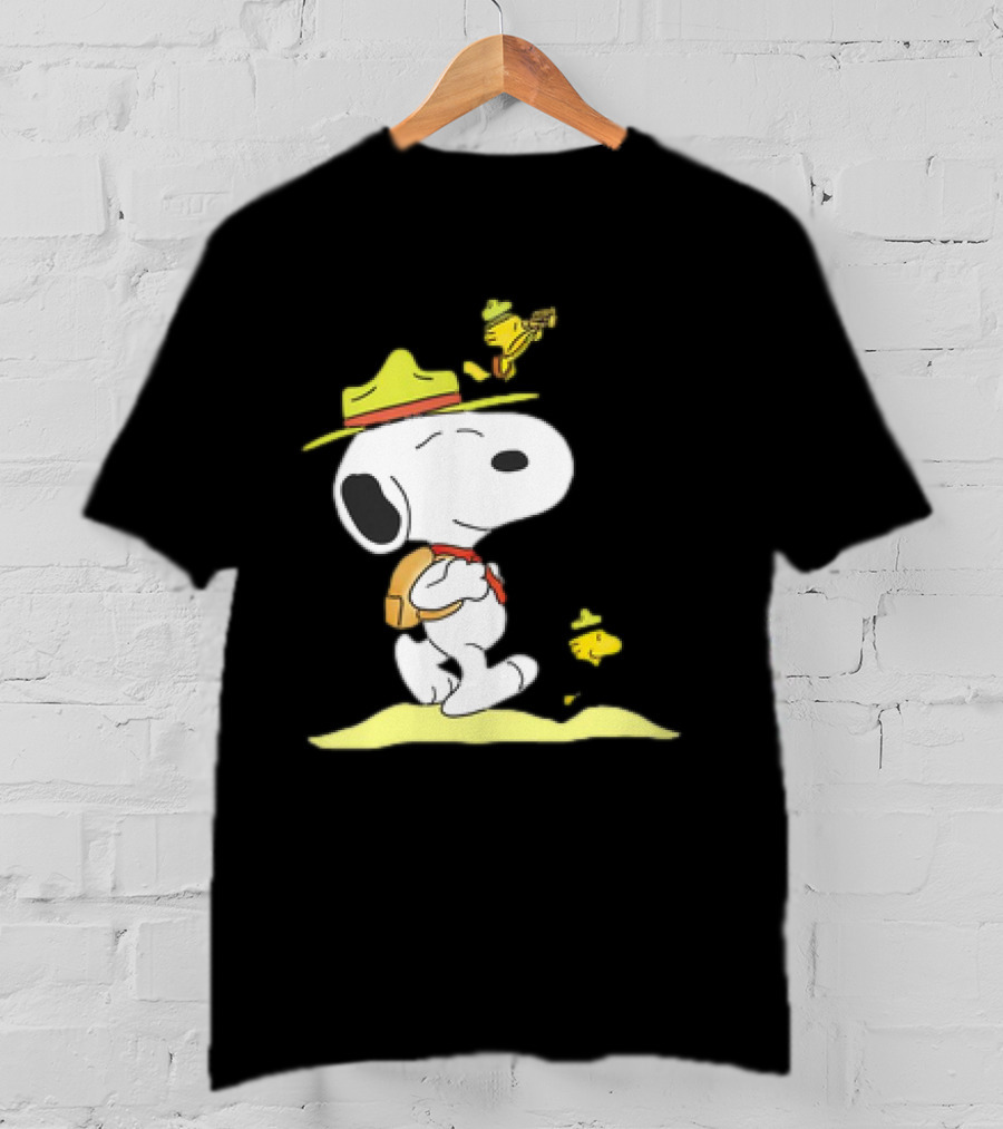 Snoopy And Woodstock Exploring Adventure Trail T-Shirt