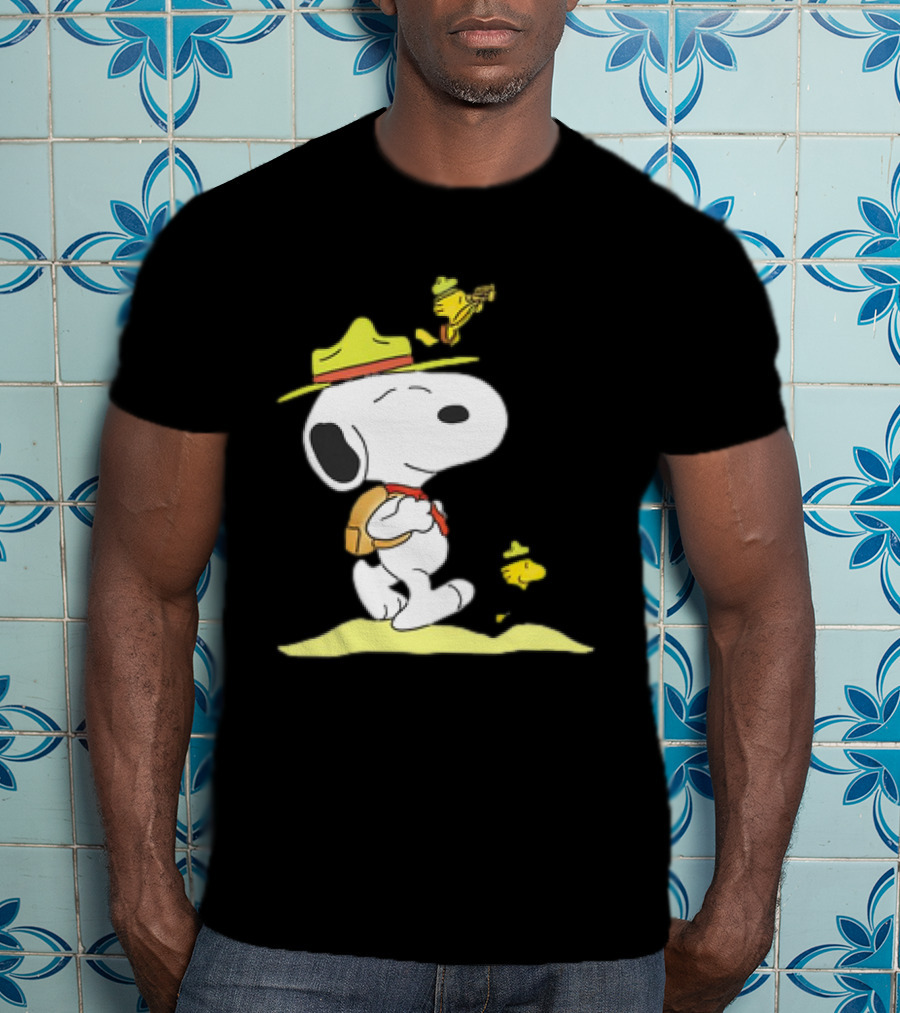 Snoopy And Woodstock Exploring Adventure Trail T-Shirt
