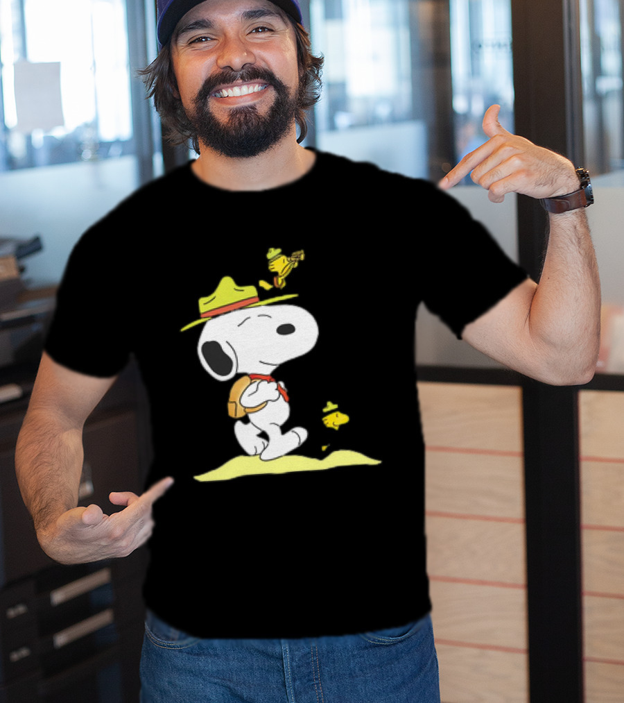 Snoopy And Woodstock Exploring Adventure Trail T-Shirt