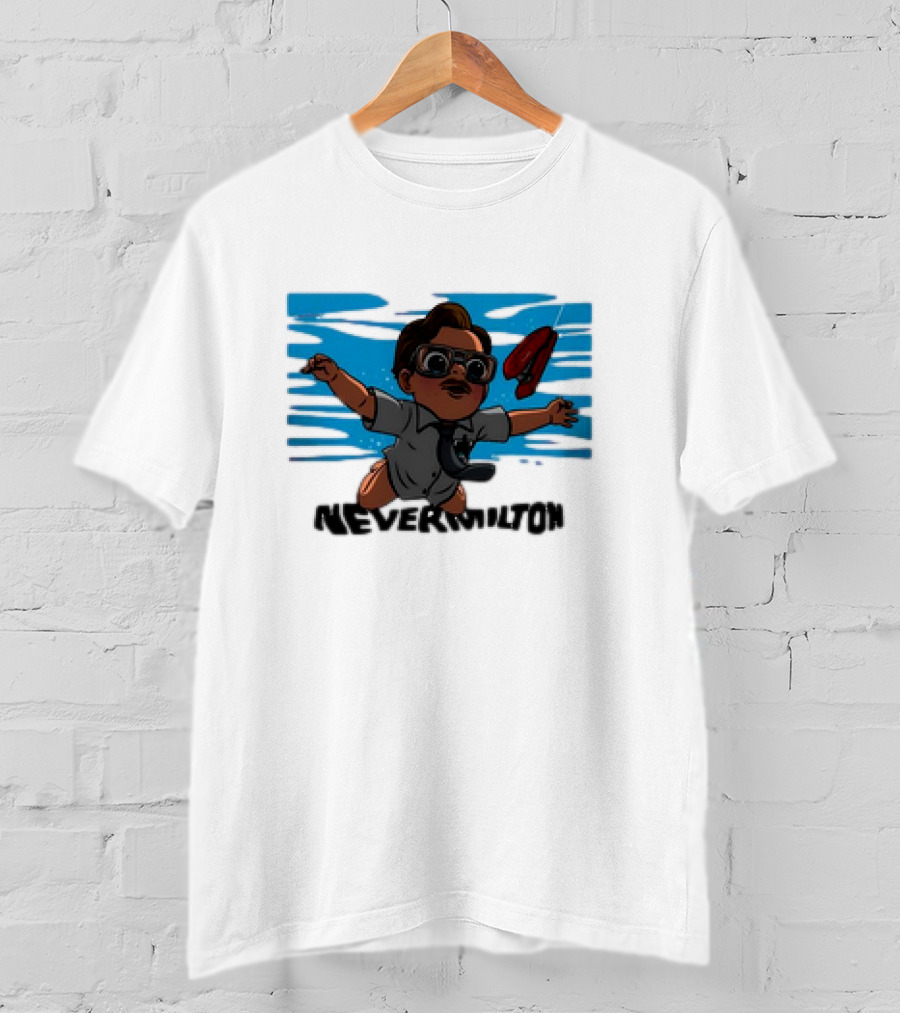 Milton Waddams Nevermilton Nirvana Nevermind Parody Office Space Mashup T-Shirt