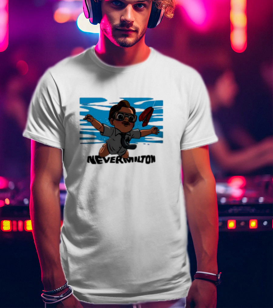 Milton Waddams Nevermilton Nirvana Nevermind Parody Office Space Mashup T-Shirt