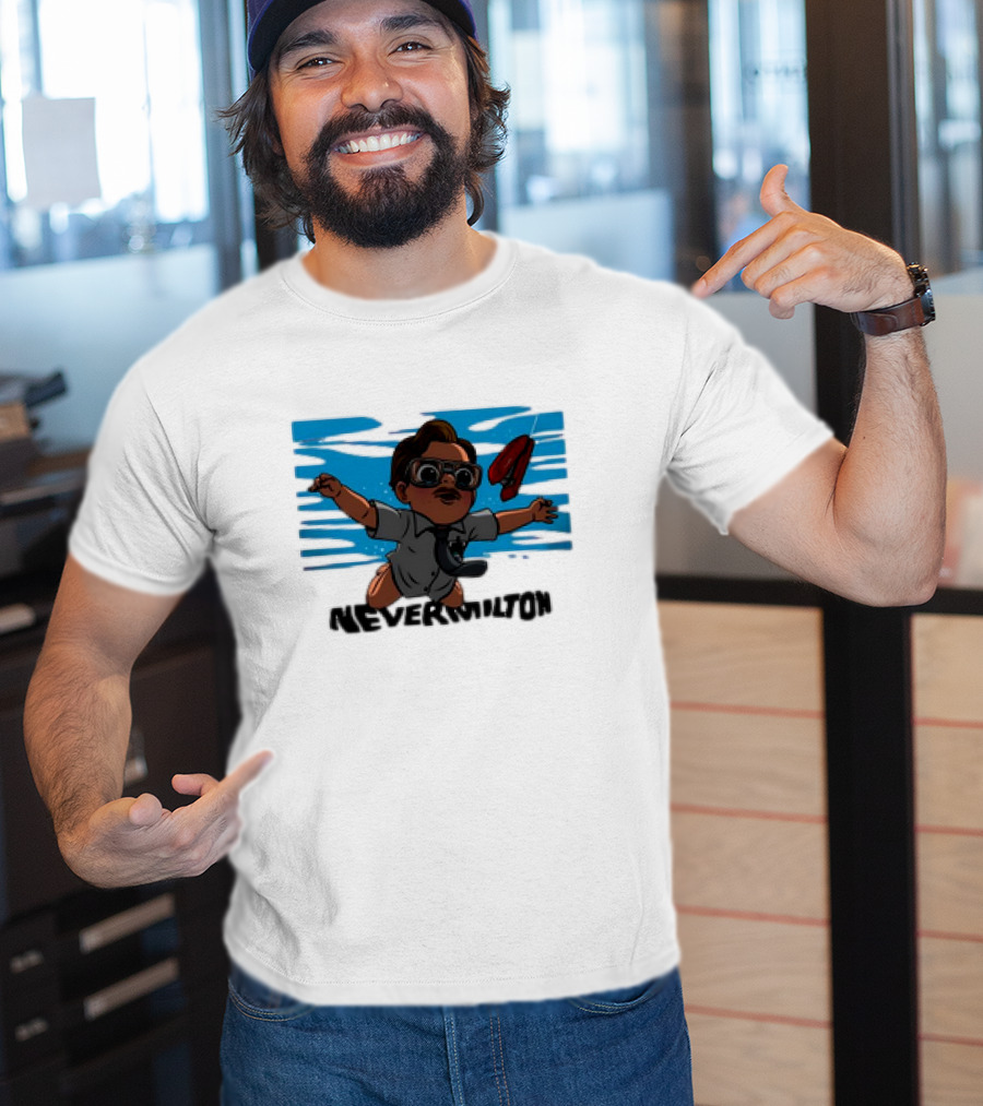 Milton Waddams Nevermilton Nirvana Nevermind Parody Office Space Mashup T-Shirt