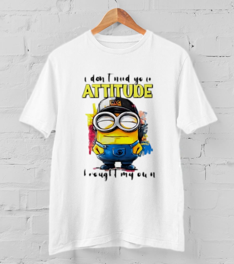 Minion Attitude Statement With Goggles And Hat T-Shirt
