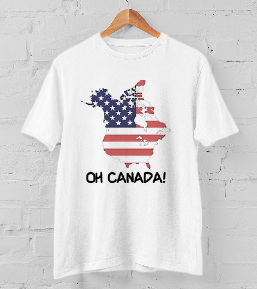 OH Canada USA Map Flag T-Shirt