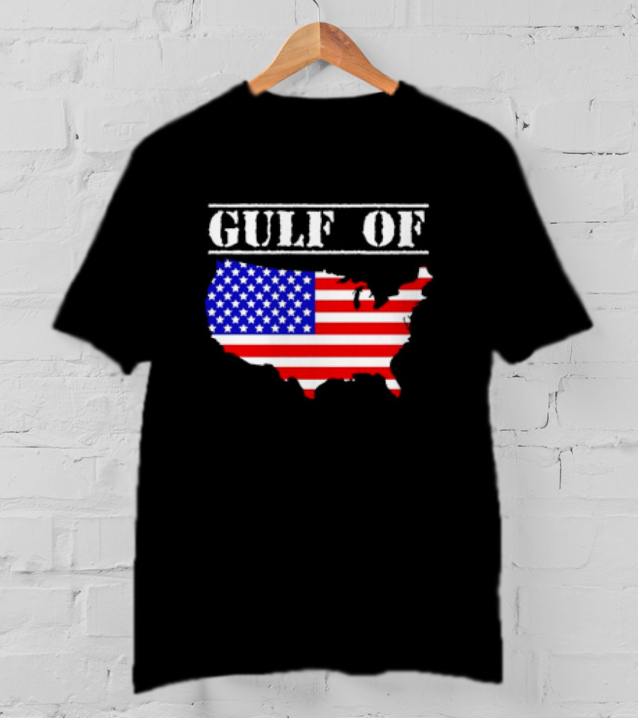 Gulf Of United States Of America Flag Map T-Shirt
