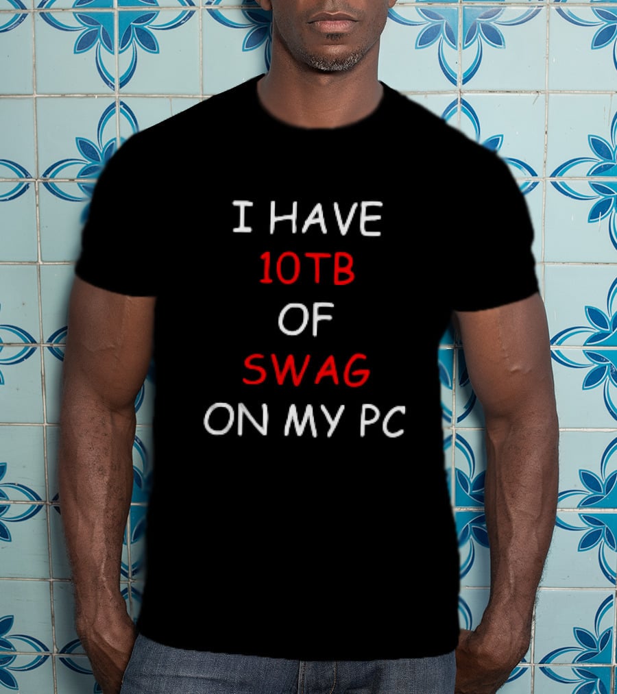 I Have 10TB Of Swag On My PC T-Shirt