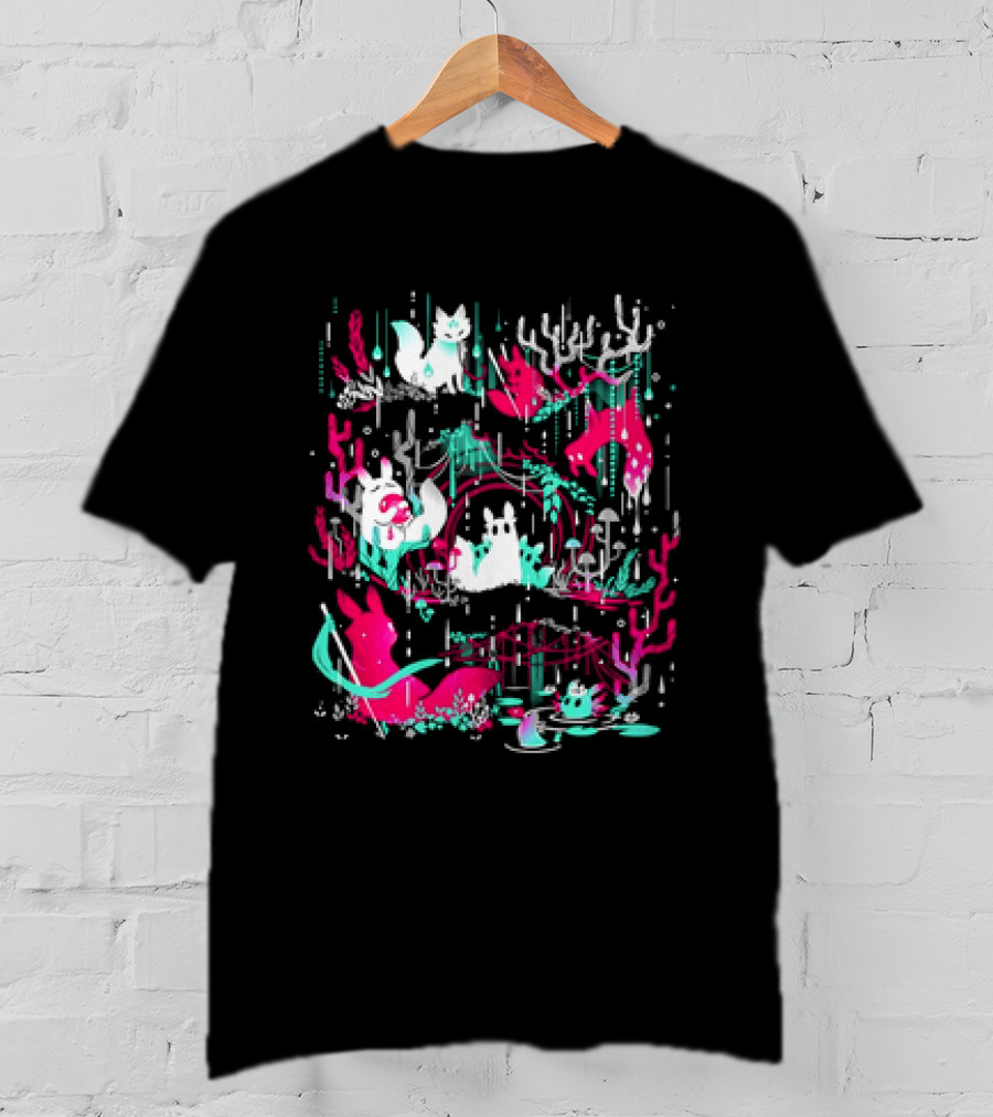 Rain World Downpour Colorful Creatures And Nature Elements T-Shirt