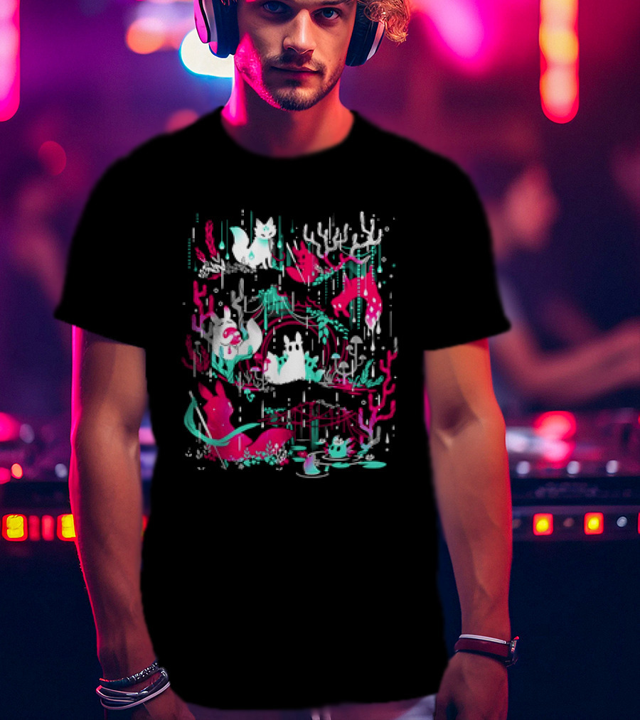 Rain World Downpour Colorful Creatures And Nature Elements T-Shirt
