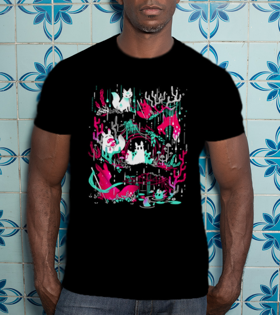 Rain World Downpour Colorful Creatures And Nature Elements T-Shirt