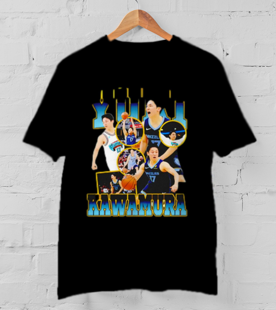 Yuki Kawamura Memphis Grizzlies NBA Basketball 90s T-Shirt