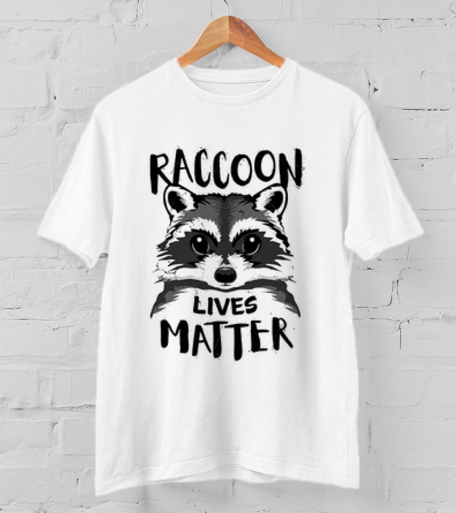 Raccoon Lives Matter Raccoon Face T-Shirt