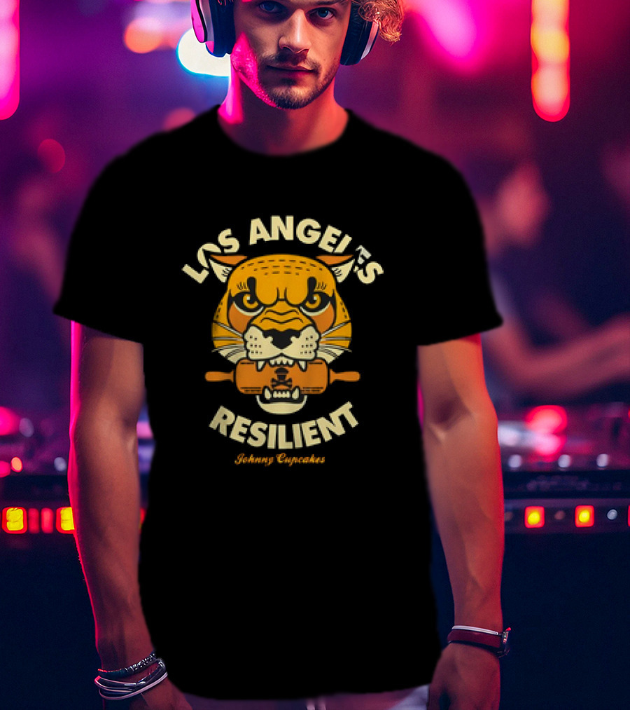 Los Angeles Resilient Johnny Cupcakes Tiger T-Shirt