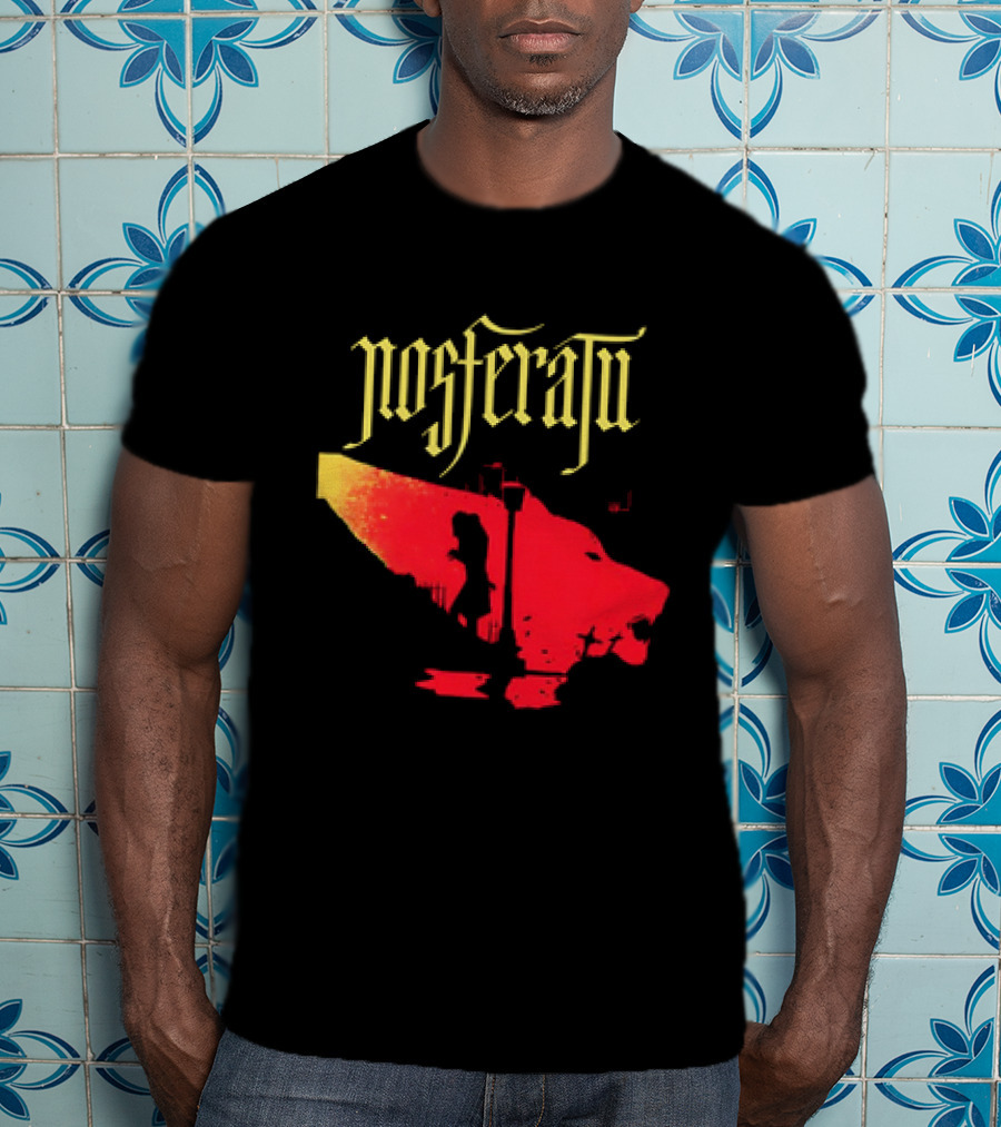 Nosferatu Vampire Silhouette Boat Scene T-Shirt