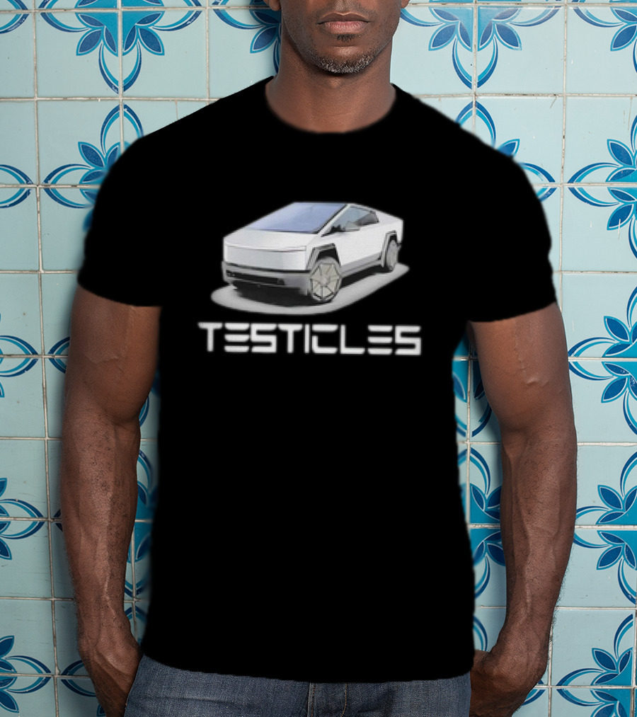 Testicles Cybertruck Parody Vintage Car T-Shirt