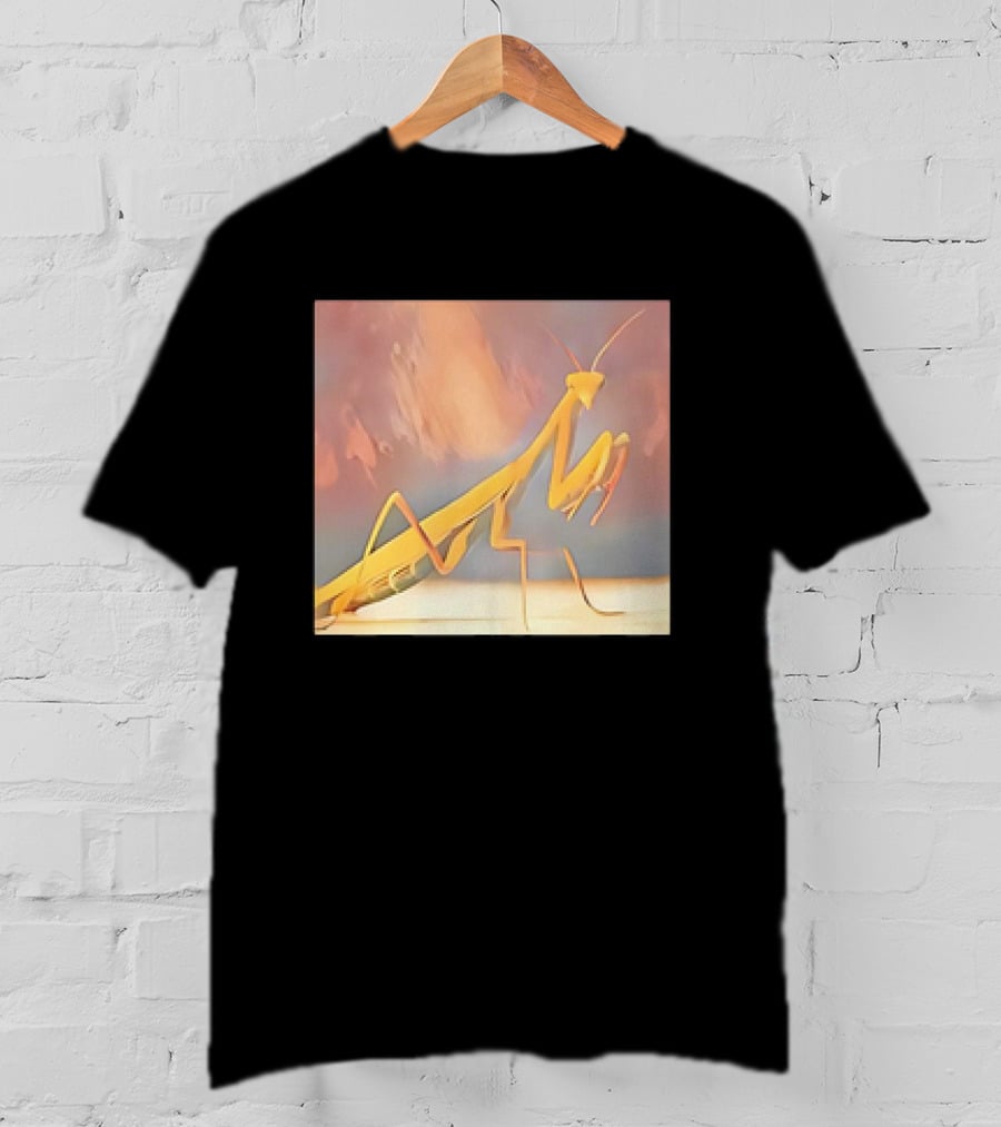 The Praying Mantis Abstract Pastel Insect T-Shirt