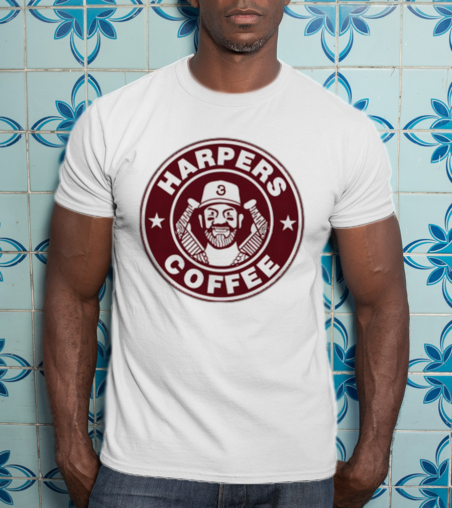 Bryce Harper Harpers Coffee MLBPA Baseball T-Shirt