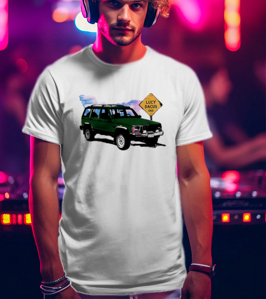 Lucy Dacus Green Truck Road Sign Infinity T-Shirt