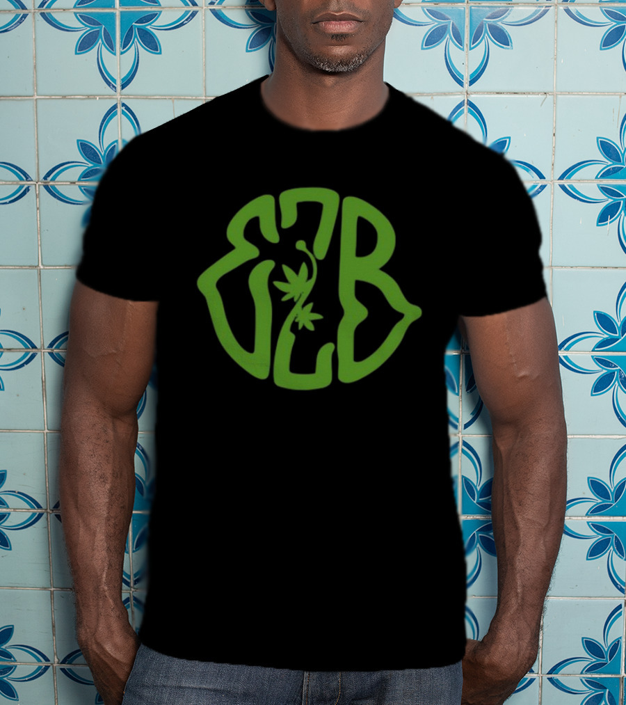 "420 Exclusive EZB Branding With Cannabis Motif" T-Shirt