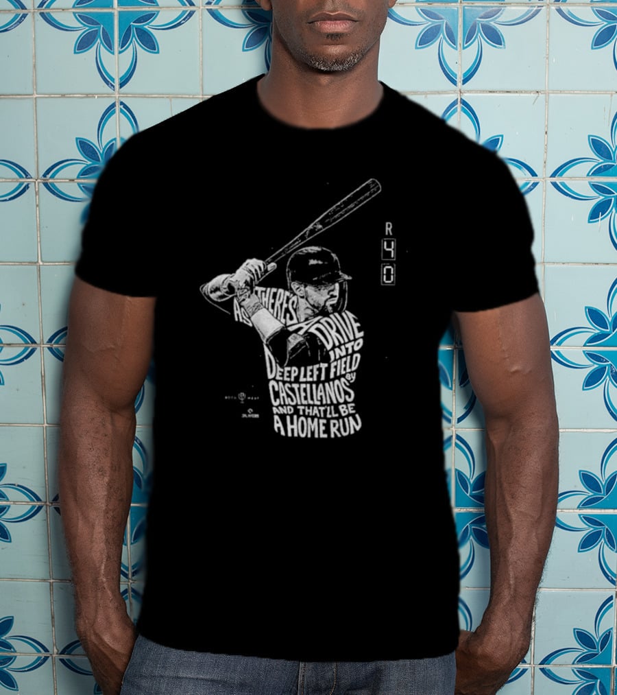4-0 Ballgame Deep Left Field Castellanos Home Run T-Shirt