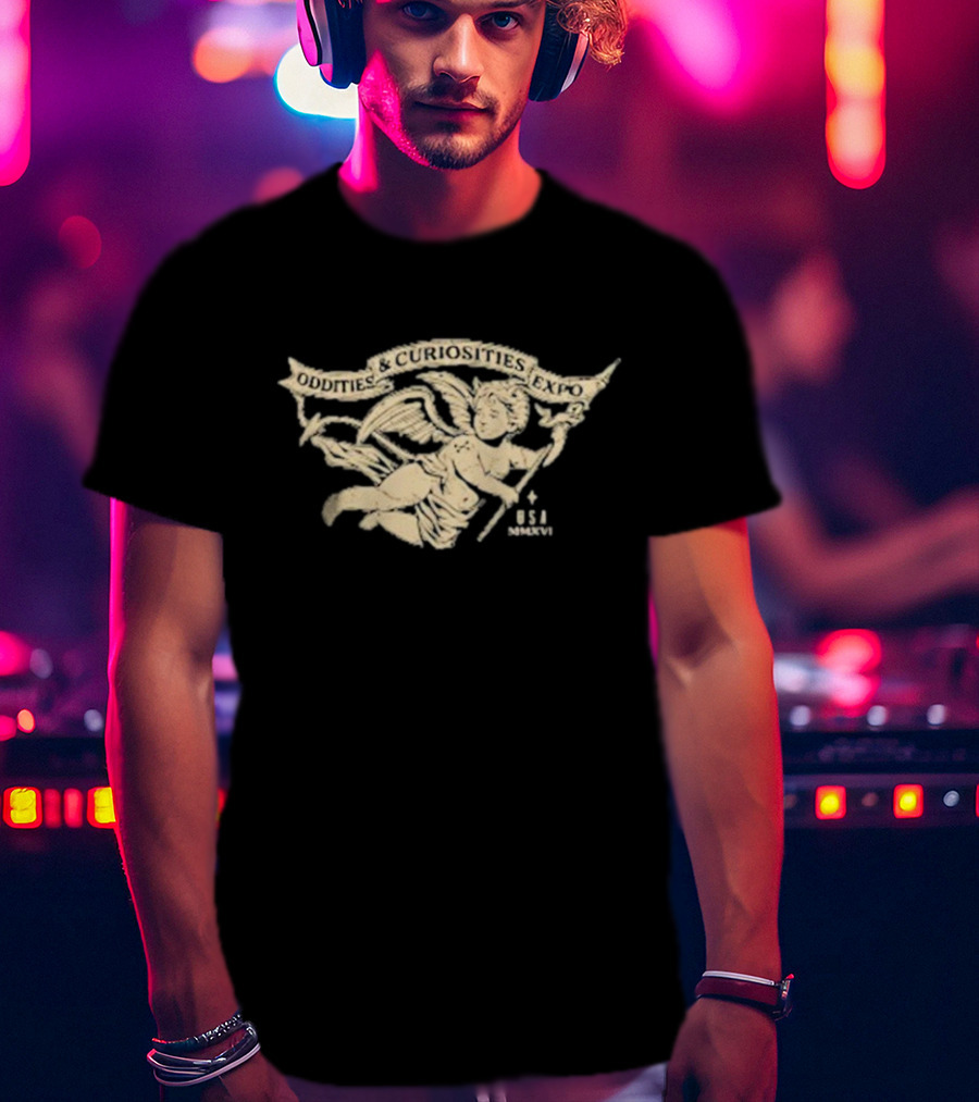 Oddities And Curiosities Expo Angel B+C USA T-Shirt