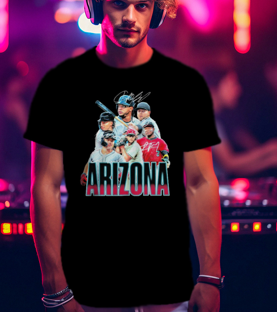 Arizona Diamondbacks MLB Players Signatures Series T-Shirt