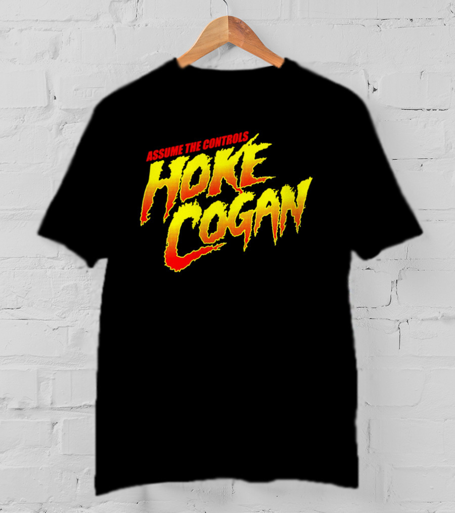Assume The Controls Hoke Cogan Retro Style Bold Text Influence T-Shirt