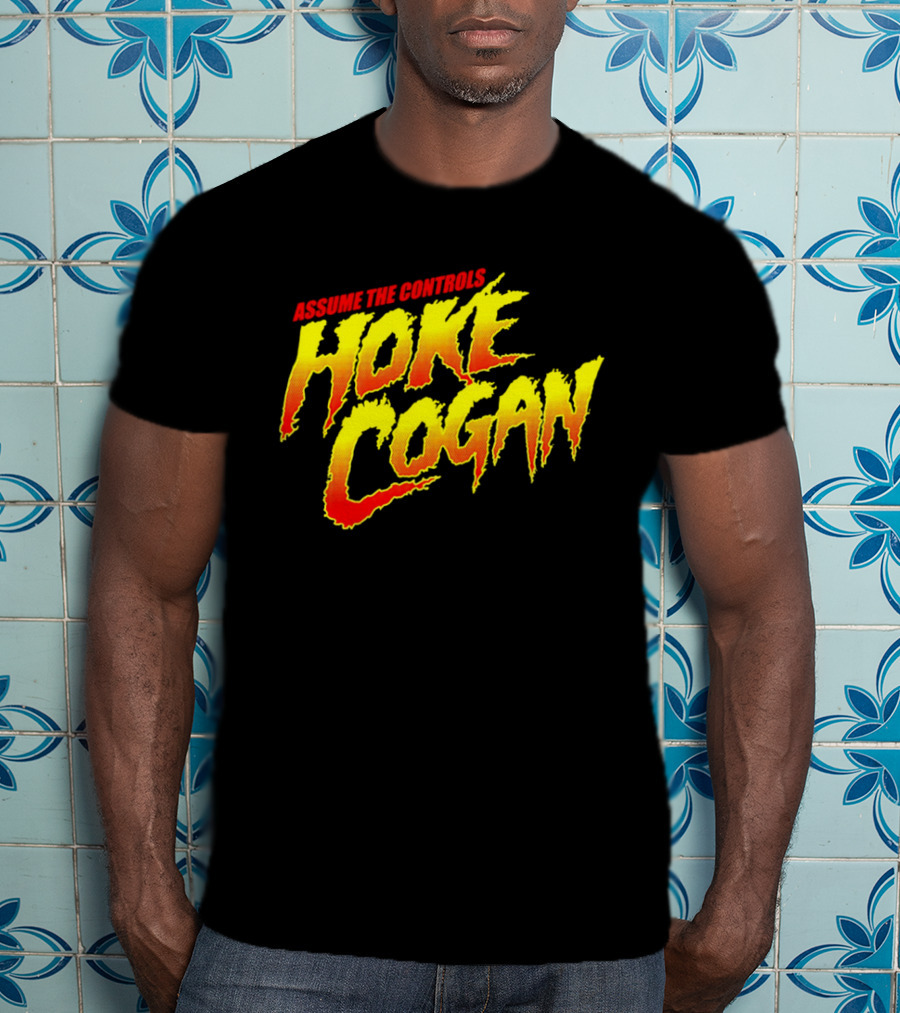 Assume The Controls Hoke Cogan Retro Style Bold Text Influence T-Shirt