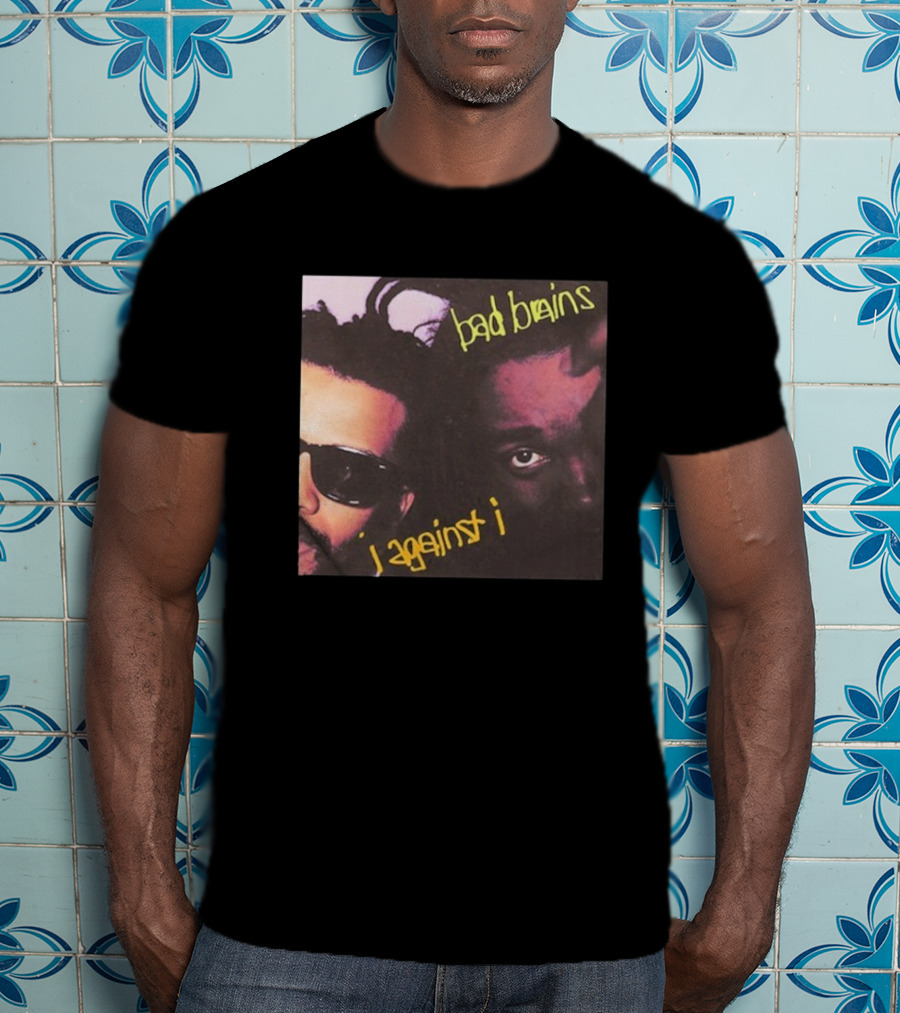 Bad Brains I Against I Album Cover Two Faces With Sunglasses And Dreadlocks T-Shirt