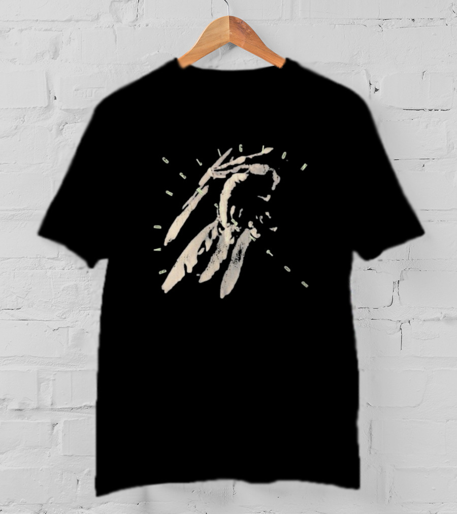 Bad Religion Generator Dinosaur Hand Skeleton With Text T-Shirt