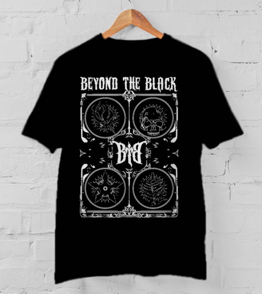 Beyond The Black Dark Artistic Symbols Illuminated Design T-Shirt