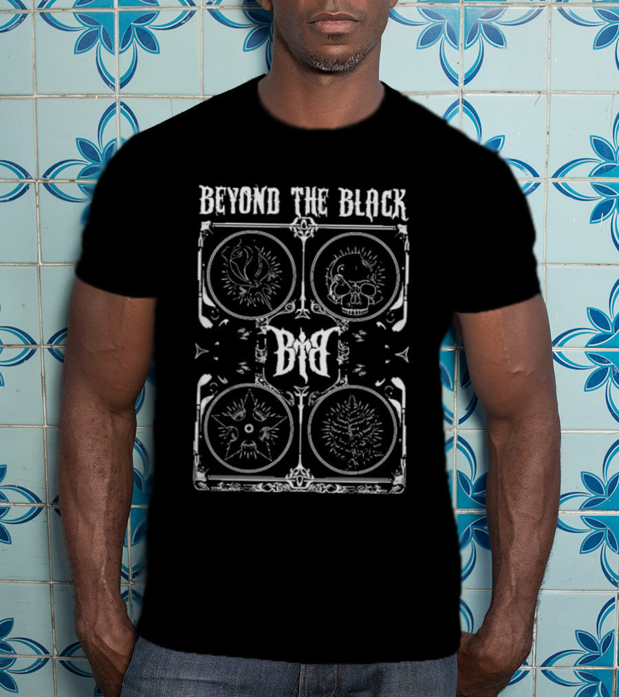 Beyond The Black Dark Artistic Symbols Illuminated Design T-Shirt