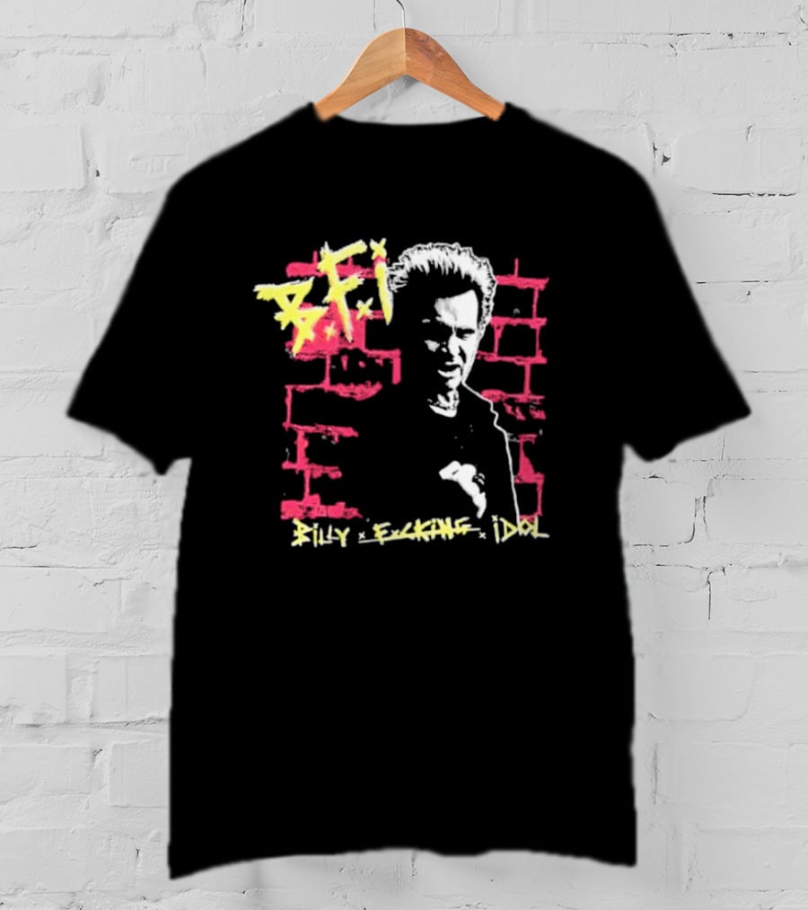 BFI Billy Fcking Idol Brick Wall Graphic T-Shirt