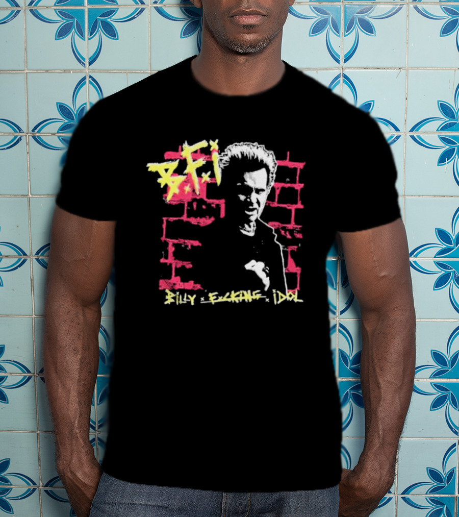 BFI Billy Fcking Idol Brick Wall Graphic T-Shirt