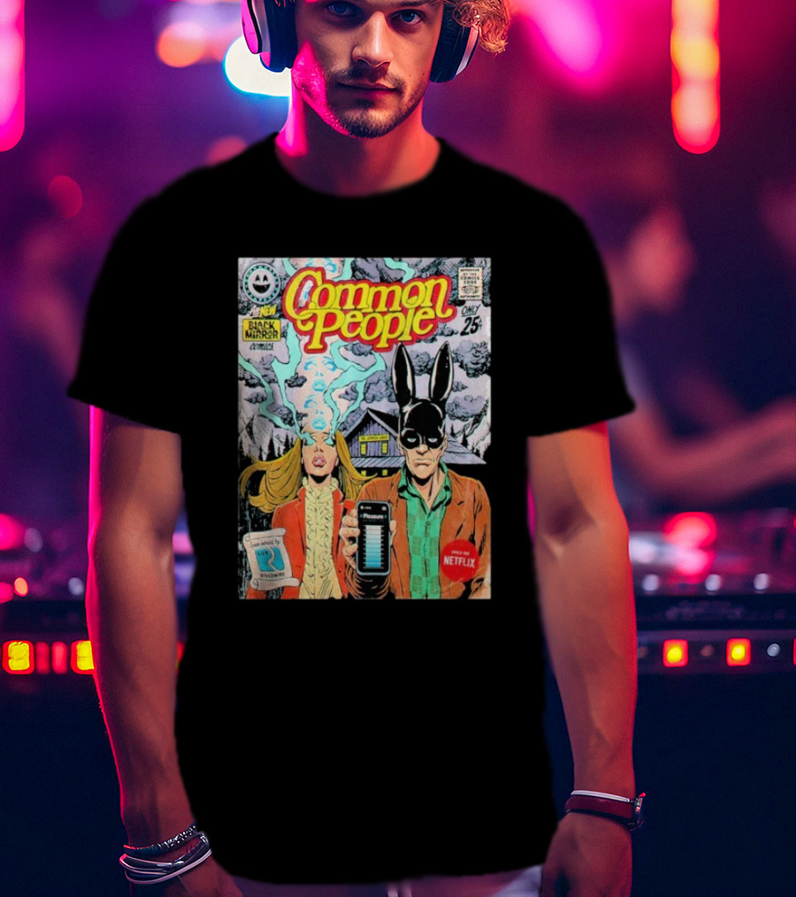 Black Mirror Comics Common People Netflix 2025 T-Shirt