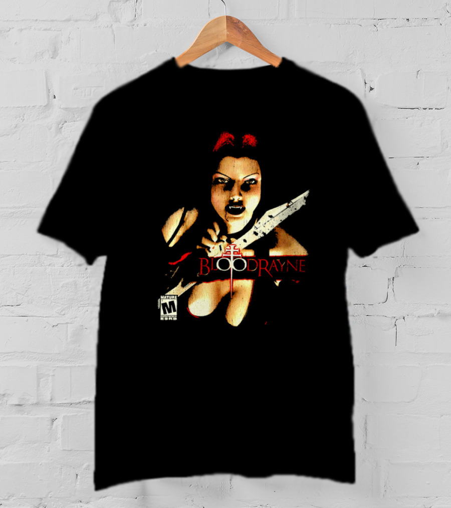 BloodRayne M Rating Femme Fatale Sword Wielder T-Shirt