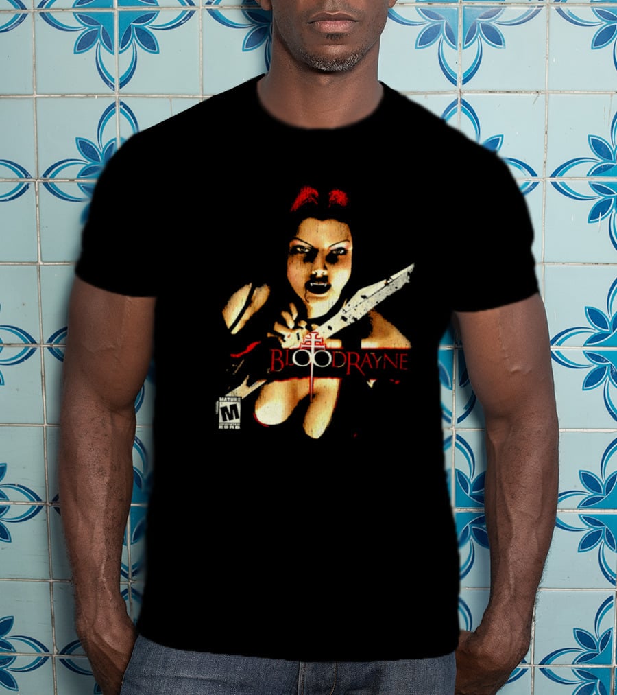BloodRayne M Rating Femme Fatale Sword Wielder T-Shirt