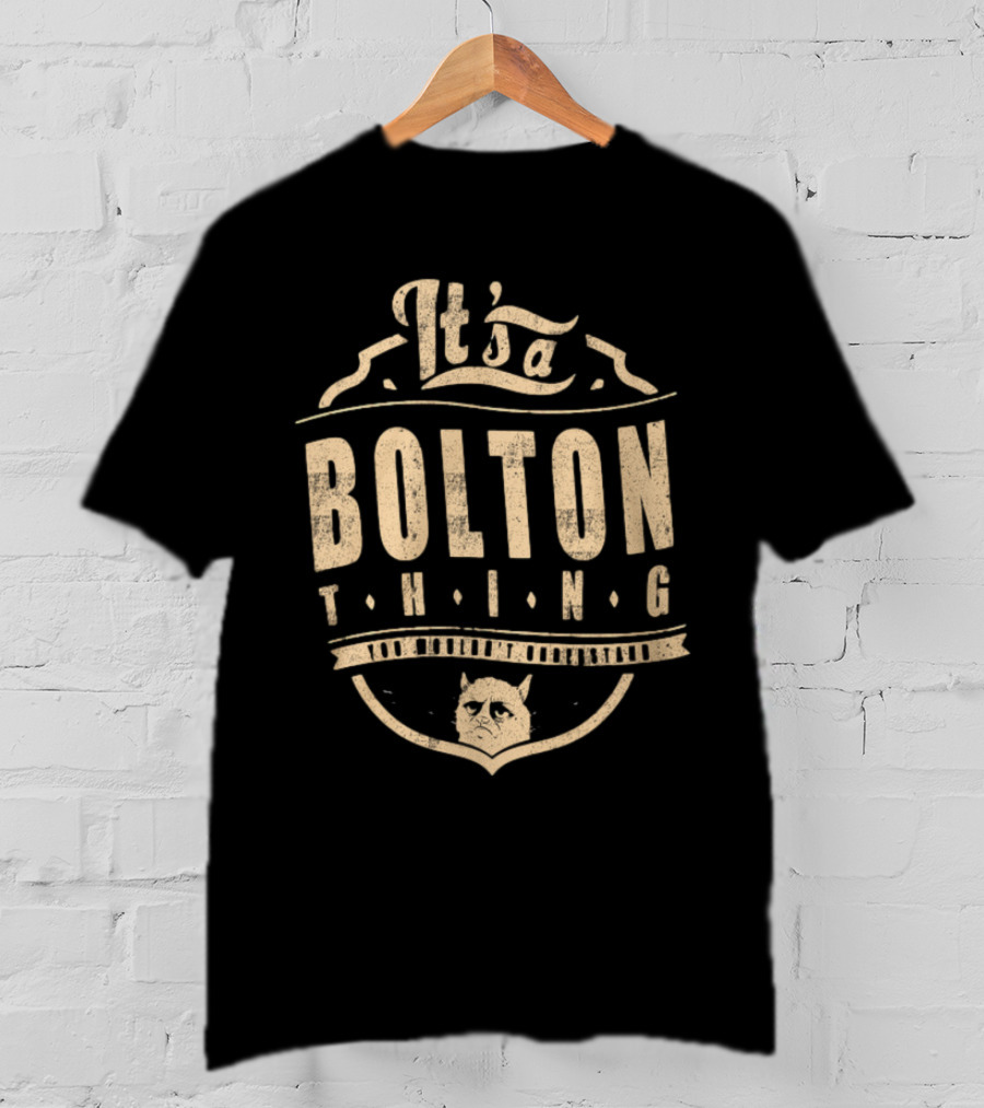 It's A Bolton Thing Cat Emblem T-Shirt