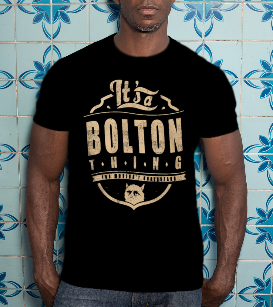 It's A Bolton Thing Cat Emblem T-Shirt
