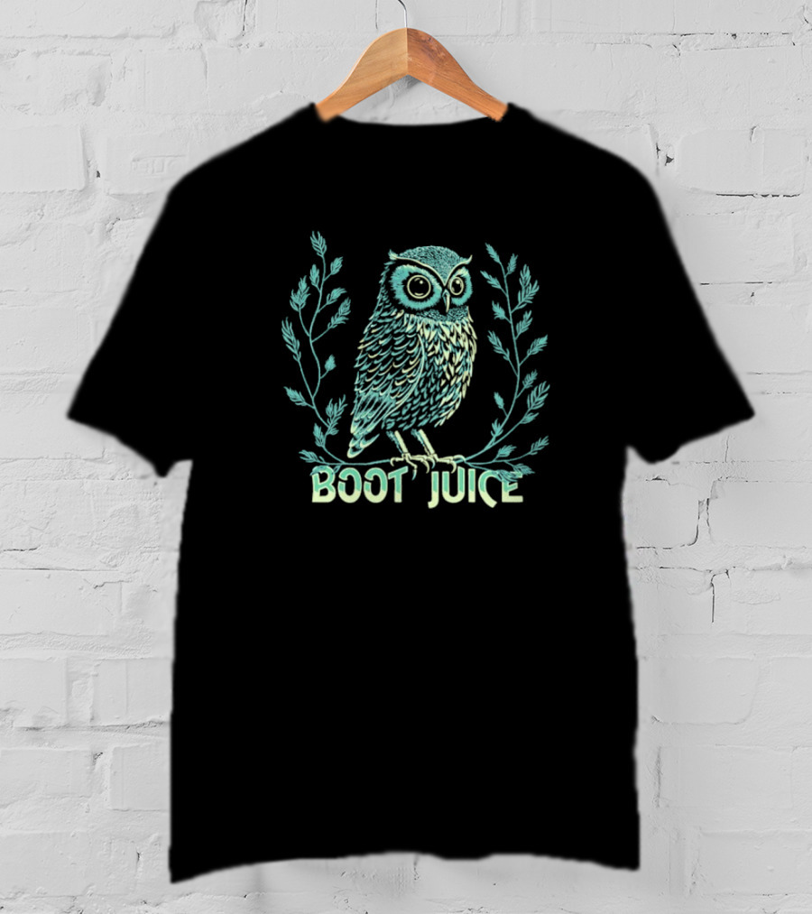 Boot Juice Owl Laurel Branches T-Shirt