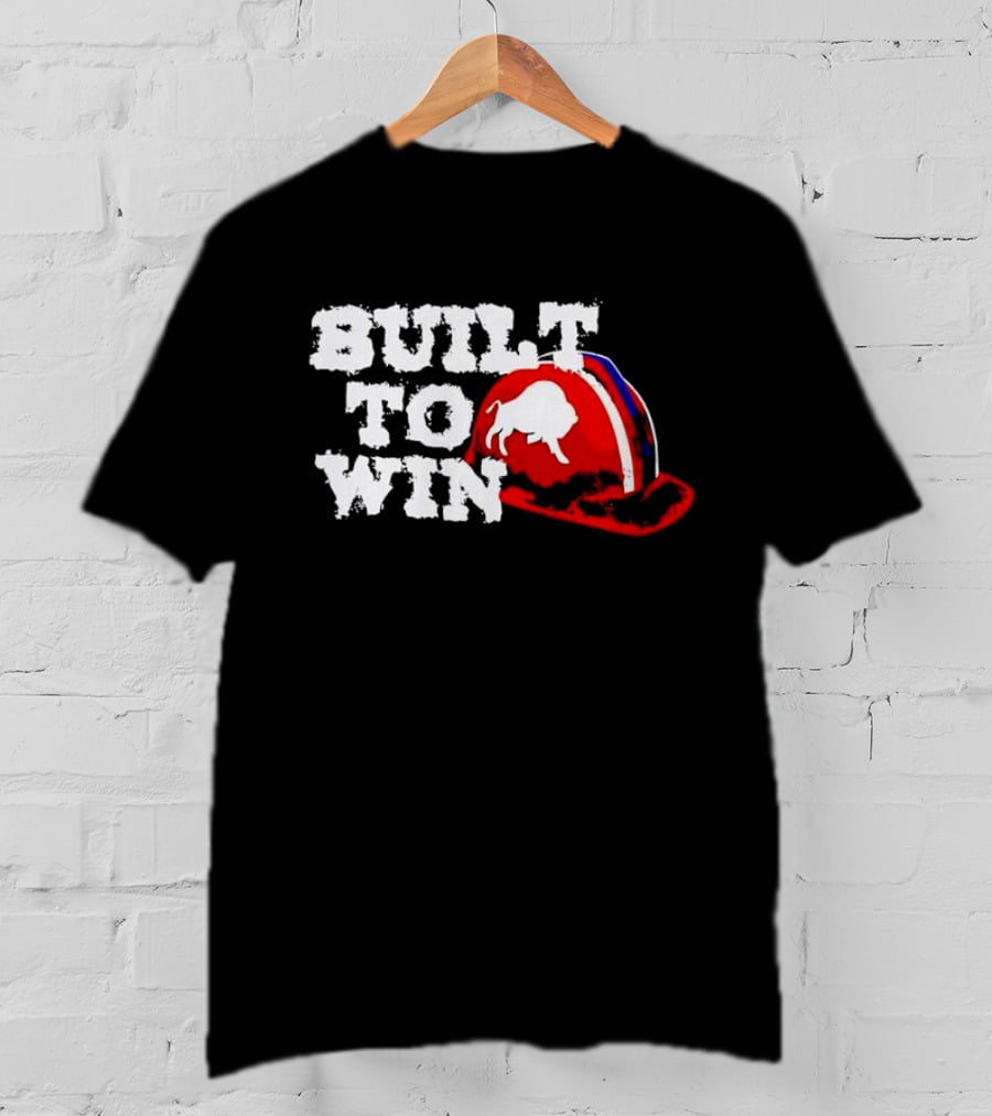 Built To Win Buffalo Bills Helmet Logo T-Shirt