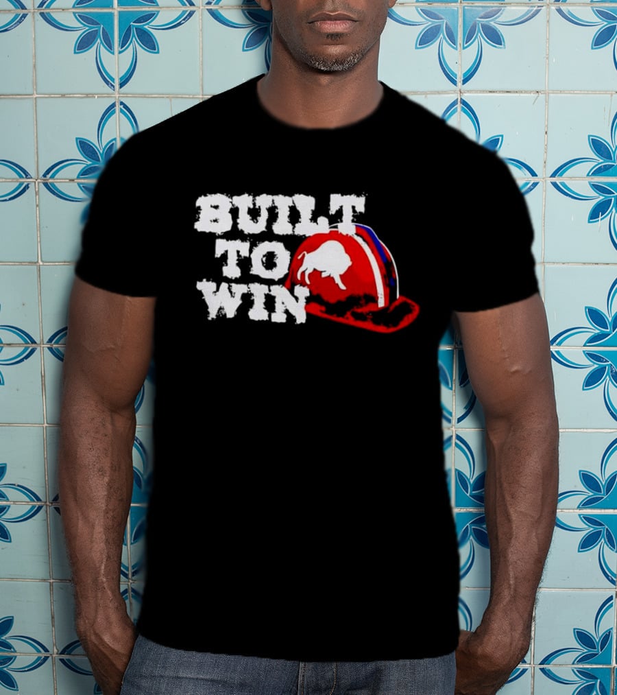 Built To Win Buffalo Bills Helmet Logo T-Shirt