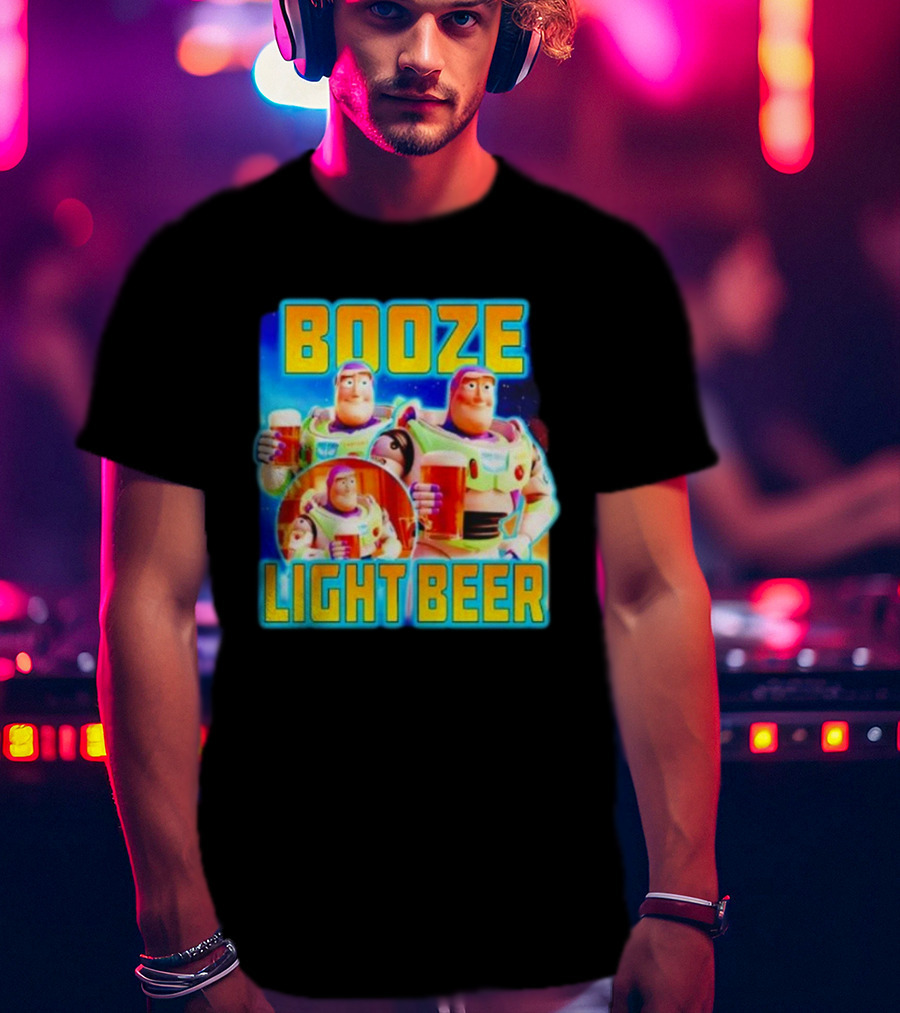 Buzz Lightyear Booze Light Beer Toy Story Parody T-Shirt