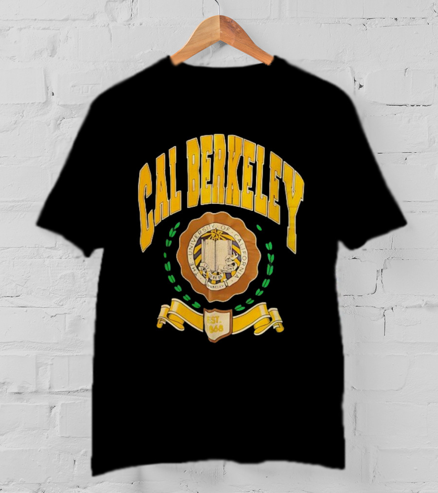 Cal Berkeley University Of California Est 1868 Crest Academic Seal T-Shirt