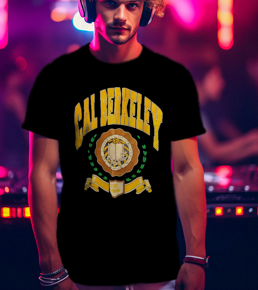 Cal Berkeley University Of California Est 1868 Crest Academic Seal T-Shirt