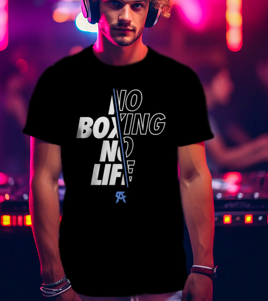 Canelo Alvarez No Boxing No Life Stylized Text With Icon T-Shirt