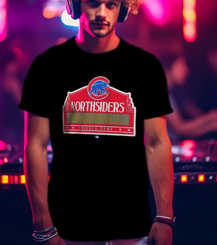 Northsiders Baseball Chicago Cubs Bear Emblem T-Shirt