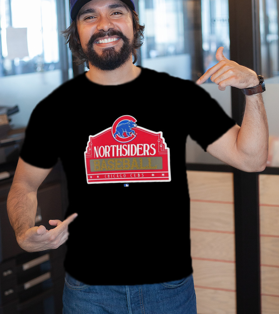 Northsiders Baseball Chicago Cubs Bear Emblem T-Shirt