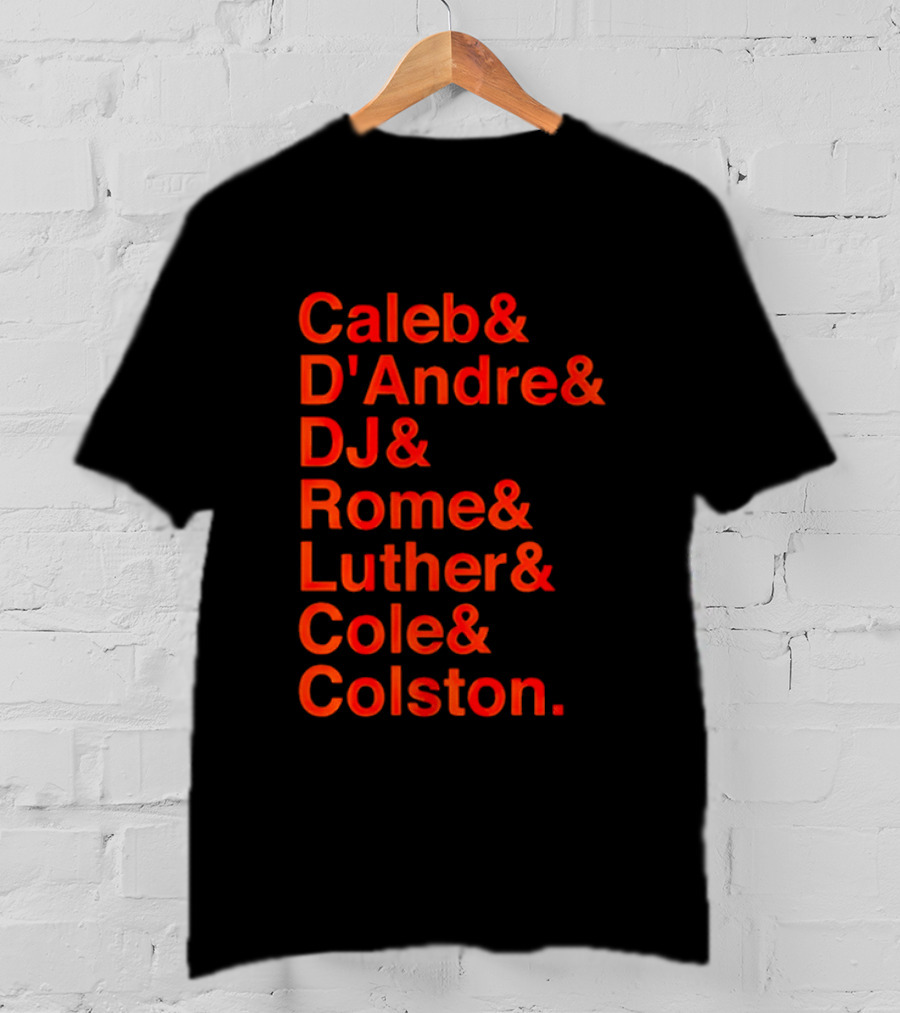Chicago Football Legends Caleb D'Andre DJ Rome Luther Cole Colston Tribute T-Shirt