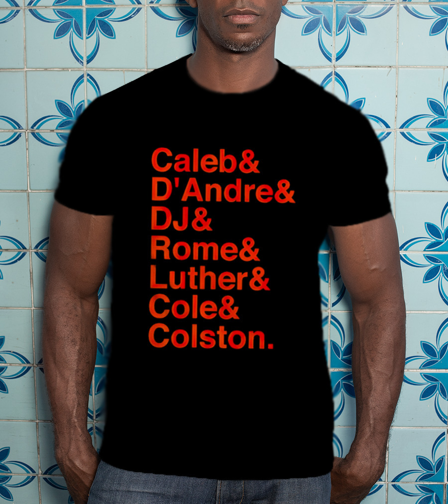 Chicago Football Legends Caleb D'Andre DJ Rome Luther Cole Colston Tribute T-Shirt