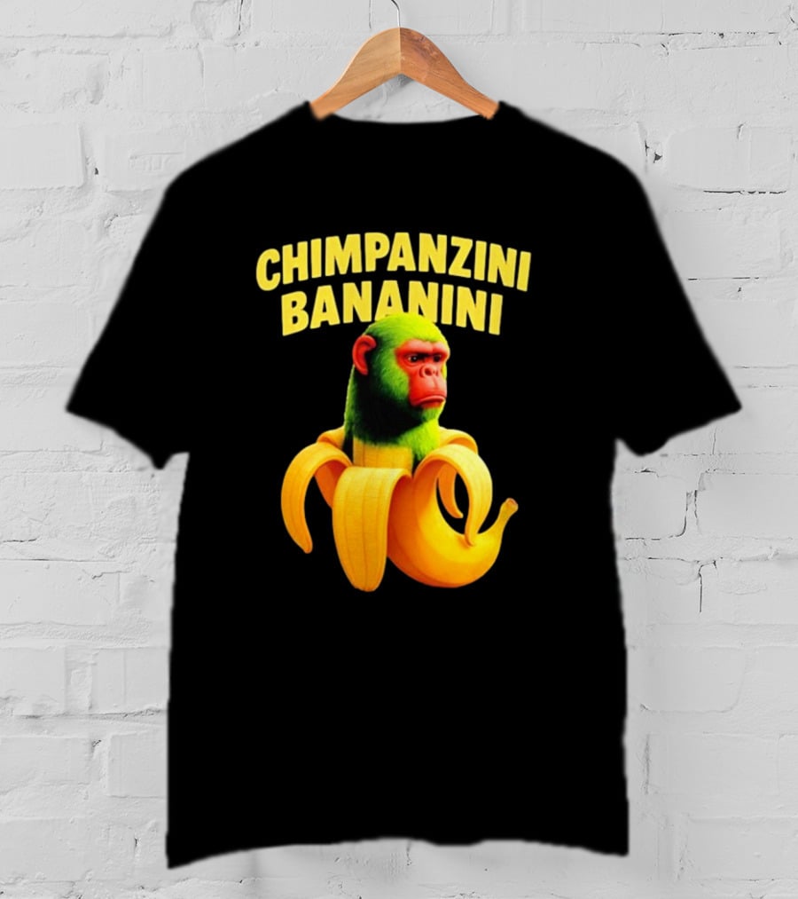 Chimpanzini Bananini Fun Italian Brandnot Style T-Shirt